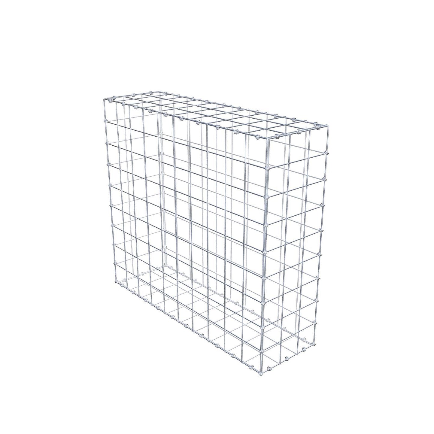 Gabione 100 cm x 90 cm x 30 cm (L x H x T), Maschenweite 10 x 10 cm, Spiralring