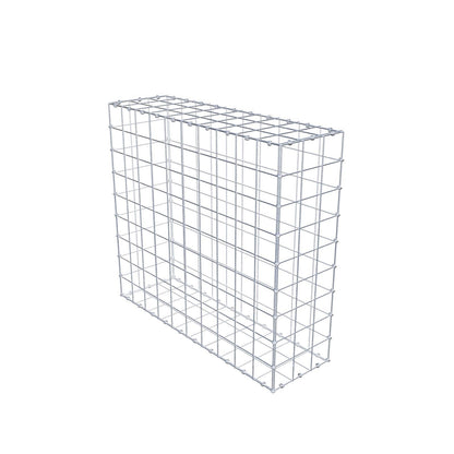 Gabione 100 cm x 90 cm x 30 cm (L x H x T), Maschenweite 10 x 10 cm, Spiralring