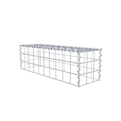 Anbaugabione Typ 3 100 cm x 30 cm x 30 cm (L x H x T), Maschenweite 10 cm x 10 cm, Spirale