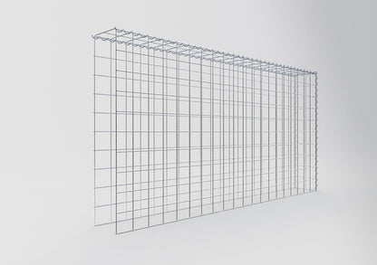 Gabion rapporté type 4 200 cm x 100 cm x 20 cm (L x H x P), mailles 10 cm x 10 cm, spirale