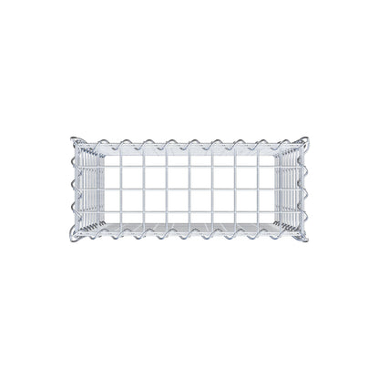 Anbaugabione Typ 3 50 cm x 50 cm x 20 cm (L x H x T), Maschenweite 5 cm x 5 cm, Spirale