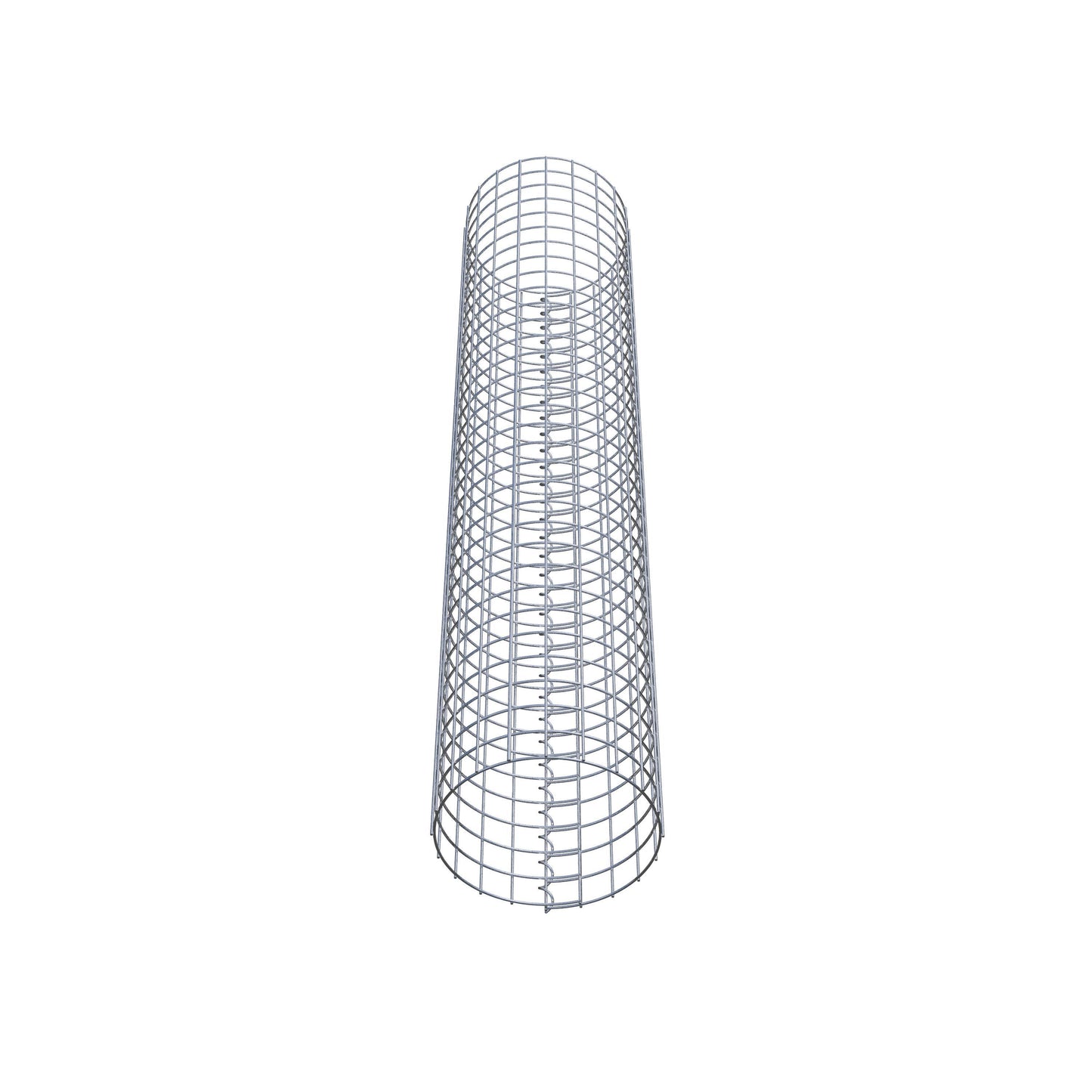 Columna de gaviones redonda 32 cm de diámetro, 160 cm de altura, malla 5 cm x 5 cm