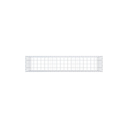Gabione 200 cm x 100 cm x 40 cm (L x H x T), Maschenweite 10 cm x 10 cm, C-Ring