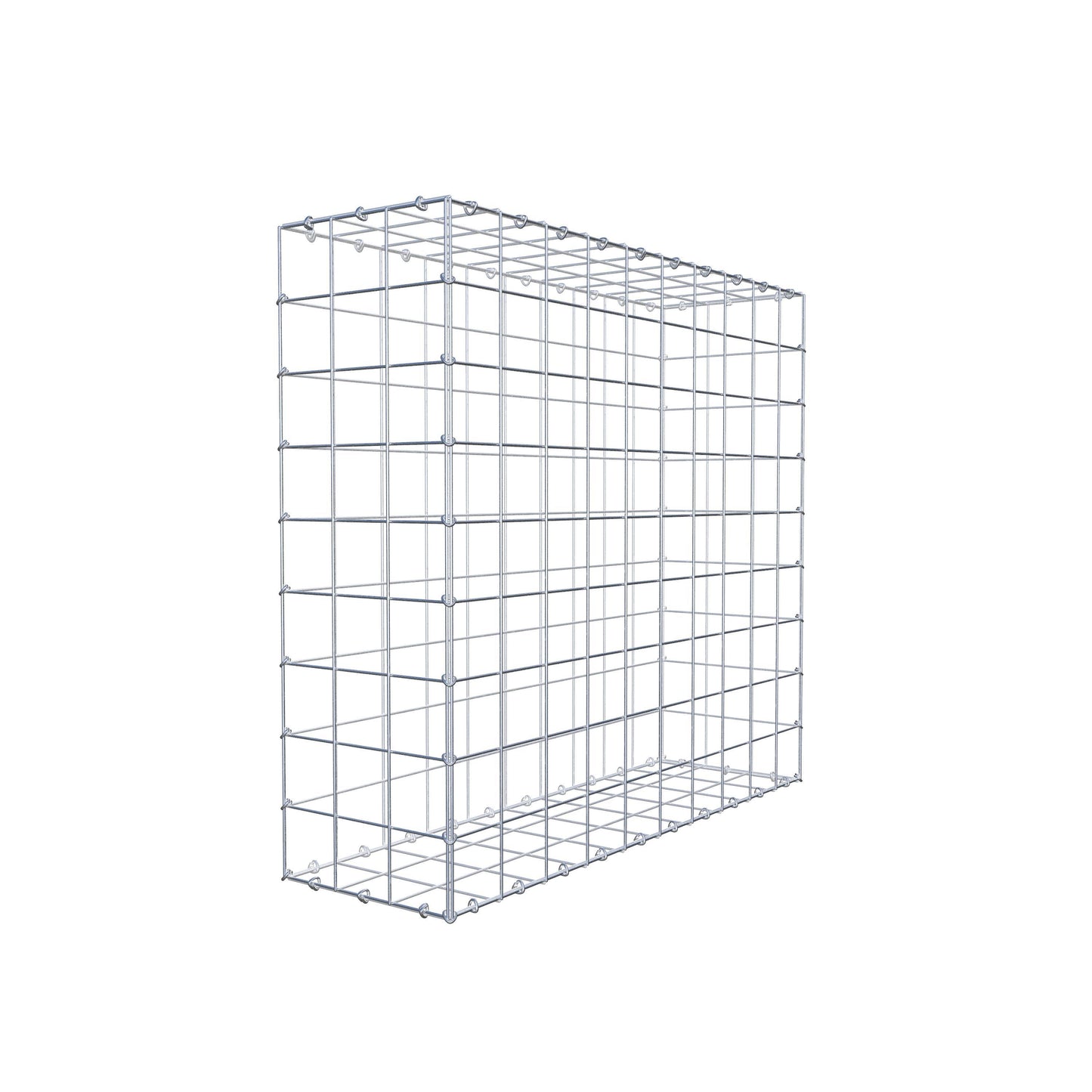Gabione 100 cm x 90 cm x 30 cm (L x H x T), Maschenweite 10 cm x 10 cm, C-Ring