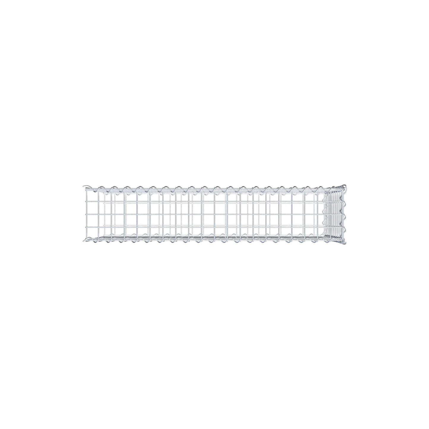Gabion rapporté type 2 100 cm x 50 cm x 20 cm (L x H x P), mailles 5 cm x 5 cm, spirale