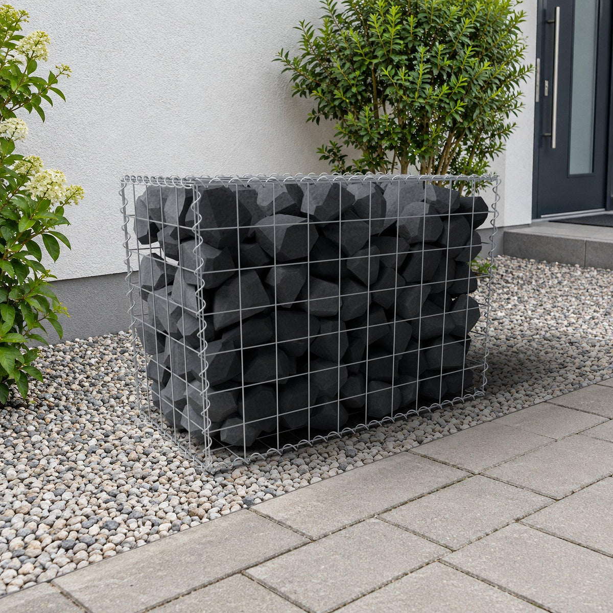 Gabbione 100 cm x 70 cm x 50 cm (L x H x P), maglia 10 cm x 10 cm, spirale