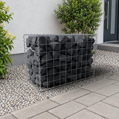 Gabbione 100 cm x 70 cm x 50 cm (L x H x P), maglia 10 cm x 10 cm, spirale