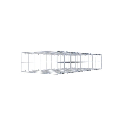 Mounted gabion type 2 100 cm x 20 cm x 50 cm (L x H x D), mesh size 10 cm x 10 cm, C-ring