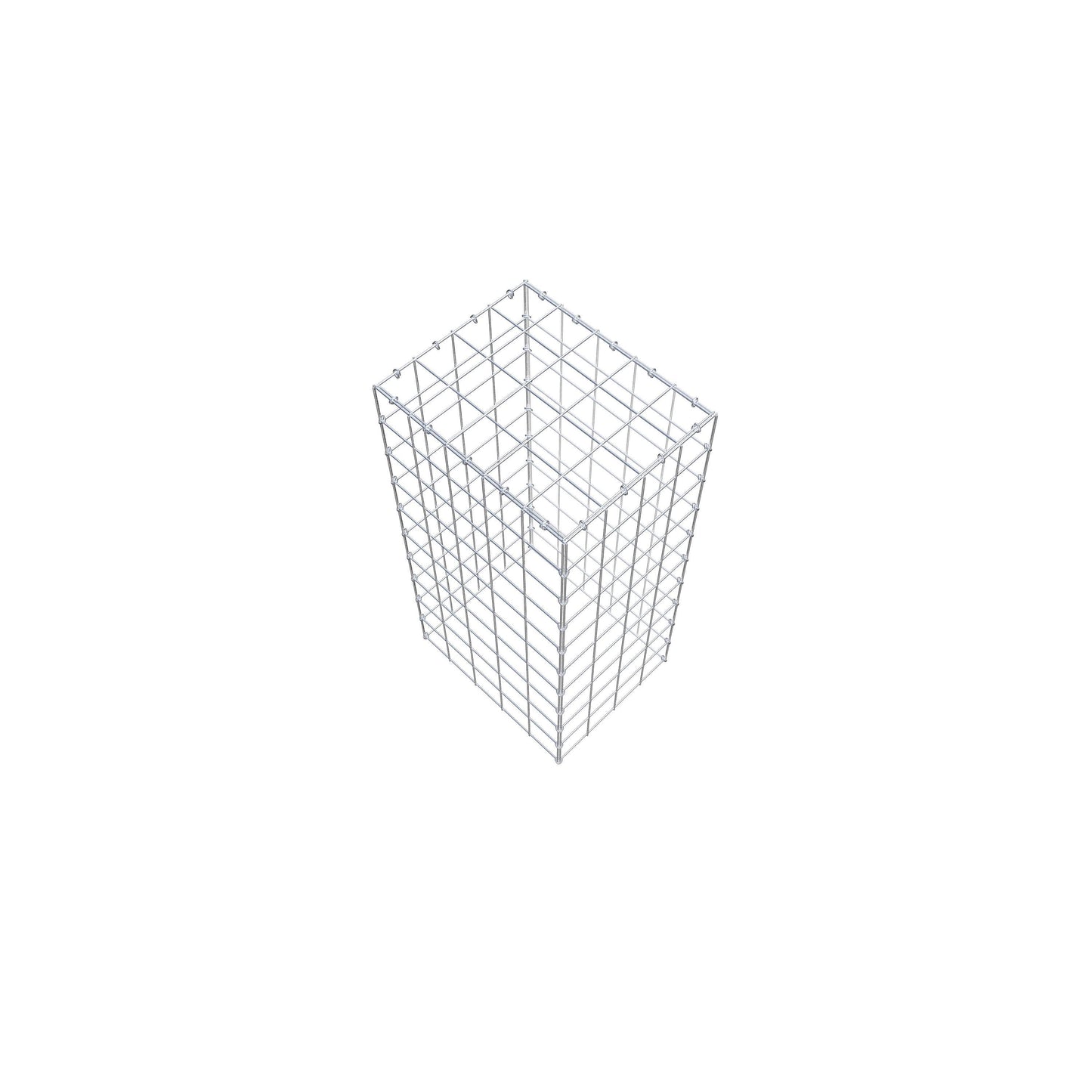 Type 3 oplegkorf 100 cm x 50 cm x 40 cm (L x H x D), maaswijdte 10 cm x 10 cm, C-ring