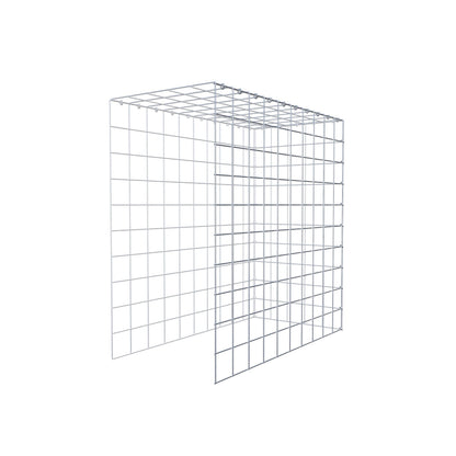 Monteret gabion type 4 100 cm x 100 cm x 50 cm (L x H x D), maskestørrelse 10 cm x 10 cm, C-ring
