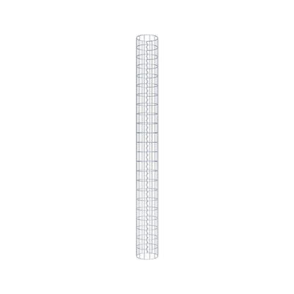 Gabion column around 22 cm diameter, 230 cm height, mesh size 5 cm x 10 cm