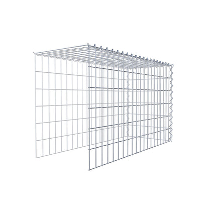 Extra gabion typ 4 100 cm x 60 cm x 40 cm (L x H x D), maskstorlek 5 cm x 10 cm, spiral