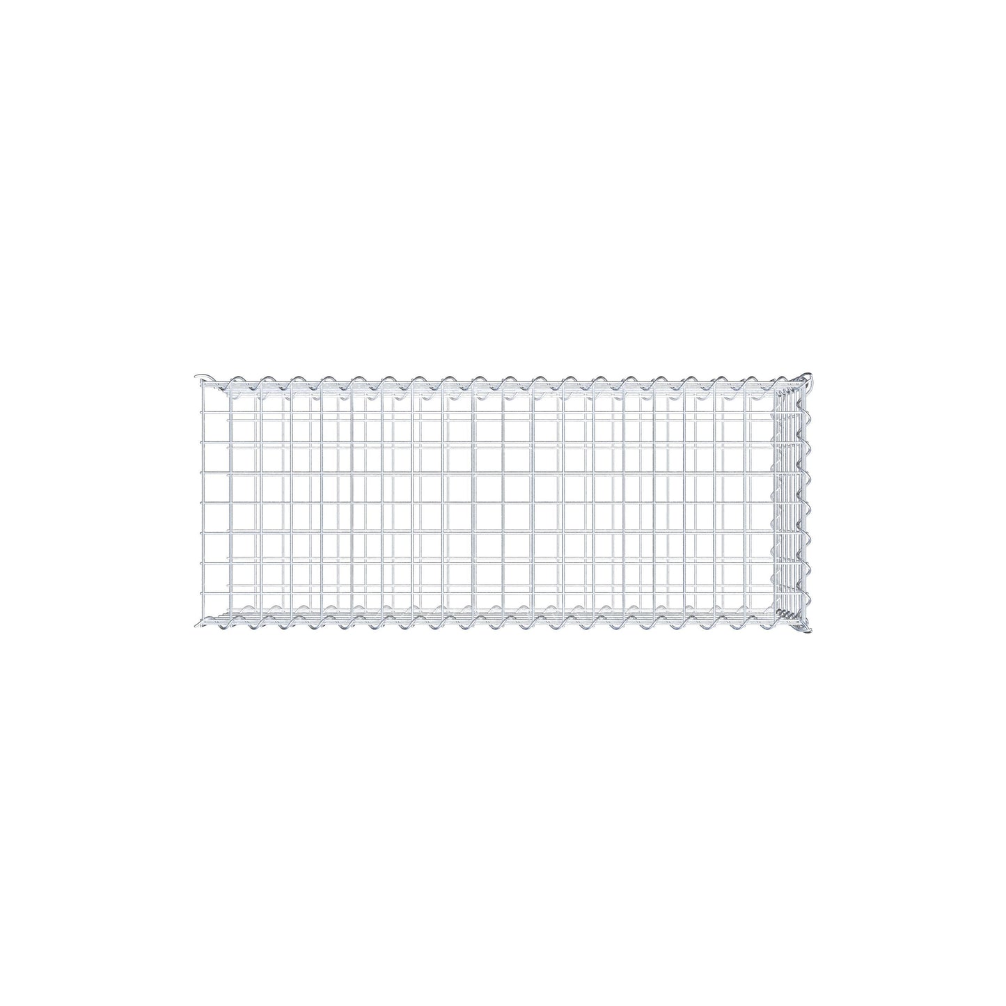 Gabbione aggiuntivo tipo 2 100 cm x 30 cm x 40 cm (L x A x P), dimensione maglia 5 cm x 5 cm, a spirale