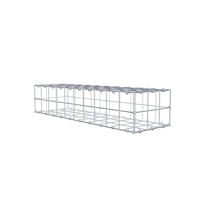 Gabione 100 cm x 20 cm x 30 cm (L x H x T), Maschenweite 10 cm x 10 cm, C-Ring
