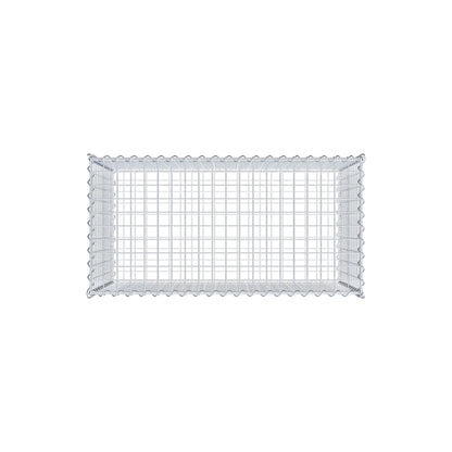 Gabion 100 cm x 60 cm x 50 cm (L x H x D), mesh size 5 cm x 5 cm, spiral