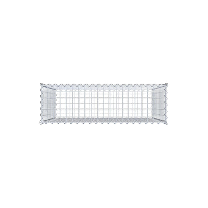 Gabion 100 cm x 90 cm x 30 cm (L x H x D), mesh size 5 cm x 5 cm, spiral