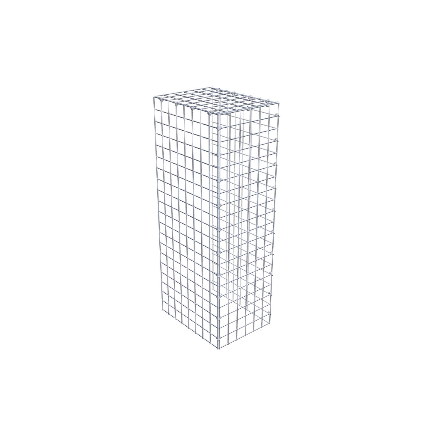 Opzetpaal type 4 100 cm x 40 cm x 30 cm (L x H x D), maaswijdte 5 cm x 5 cm, C-ring