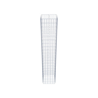 Colonna di gabbioni angolare 37 cm x 37 cm, altezza 200 cm, MW 5 cm x 10 cm