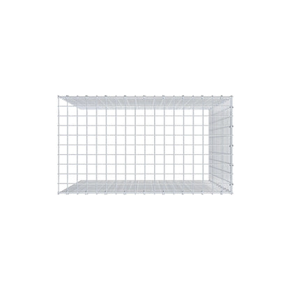 Gavión adicional tipo 4 100 cm x 90 cm x 50 cm (L x A x P), malla 5 cm x 5 cm, anillo en C