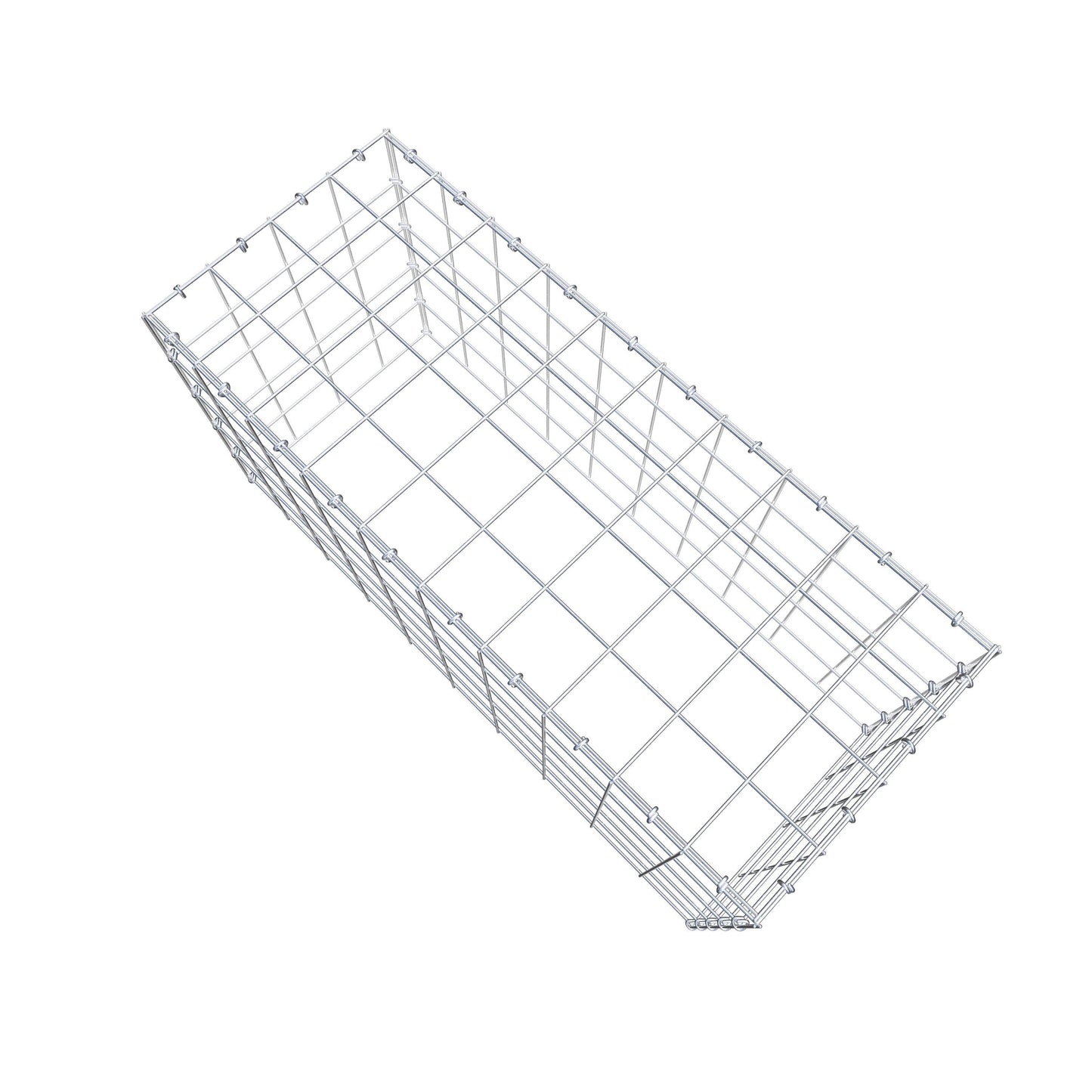 Type 3 oplegkorf 100 cm x 50 cm x 40 cm (L x H x D), maaswijdte 10 cm x 10 cm, C-ring