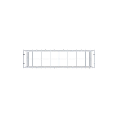 Fourche rapportée type 3 80 cm x 40 cm x 20 cm (L x H x P), mailles 10 cm x 10 cm, anneau C