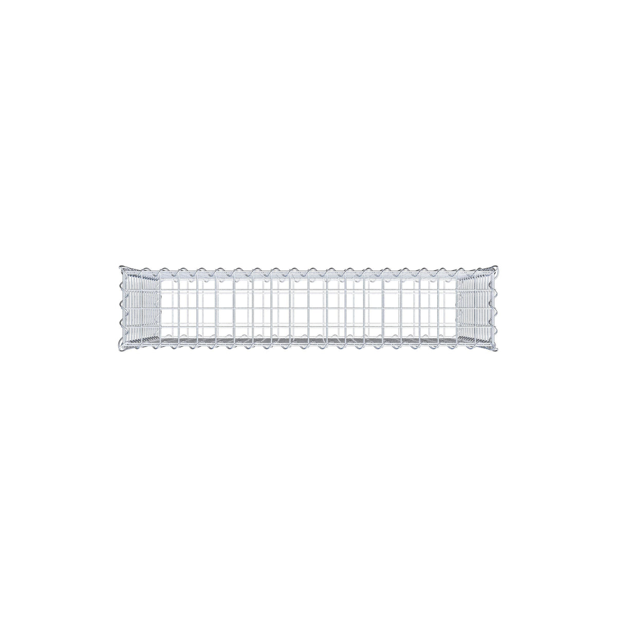 Gabbione 100 cm x 70 cm x 20 cm (L x H x P), maglia 5 cm x 5 cm, spirale