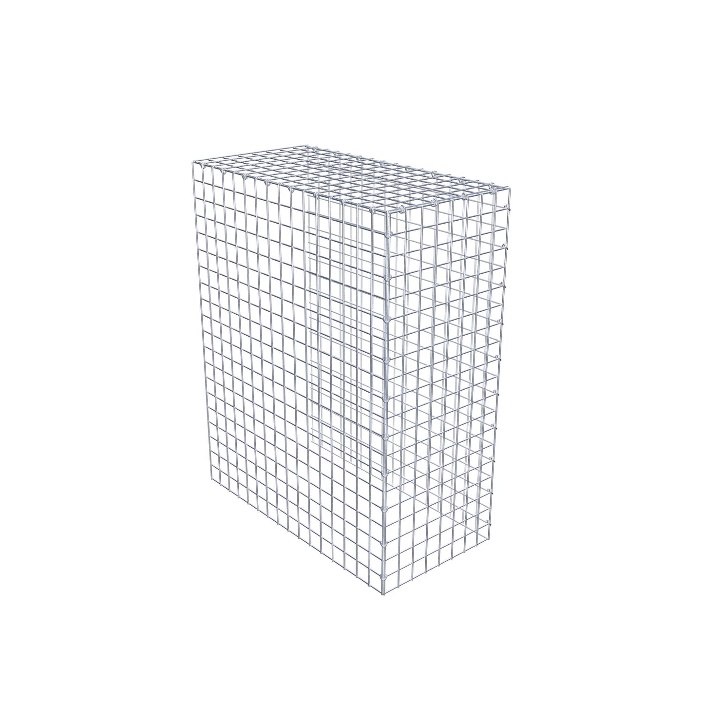 Gavión adicional tipo 4 100 cm x 80 cm x 40 cm (L x A x P), malla 5 cm x 5 cm, anillo en C