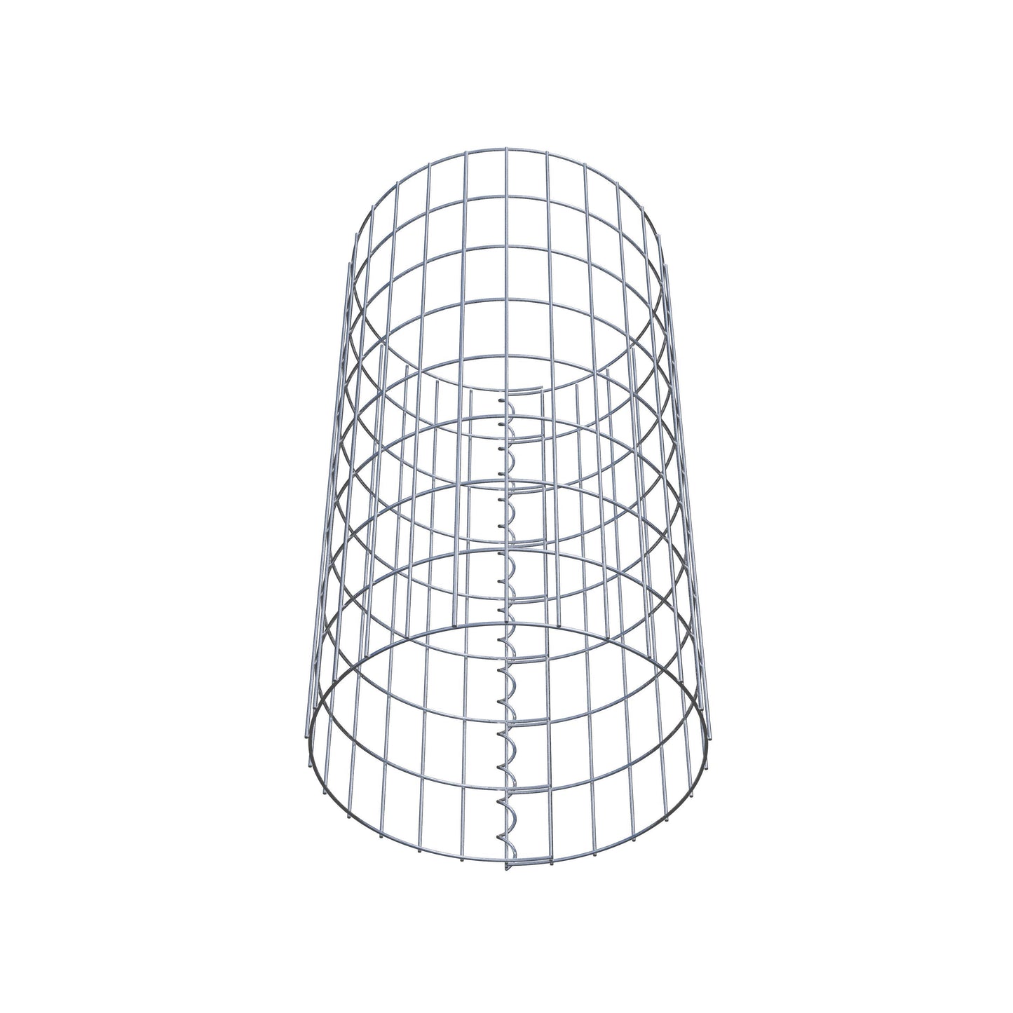 Columna de gaviones redonda 42 cm de diámetro, 80 cm de altura, malla 5 cm x 10 cm