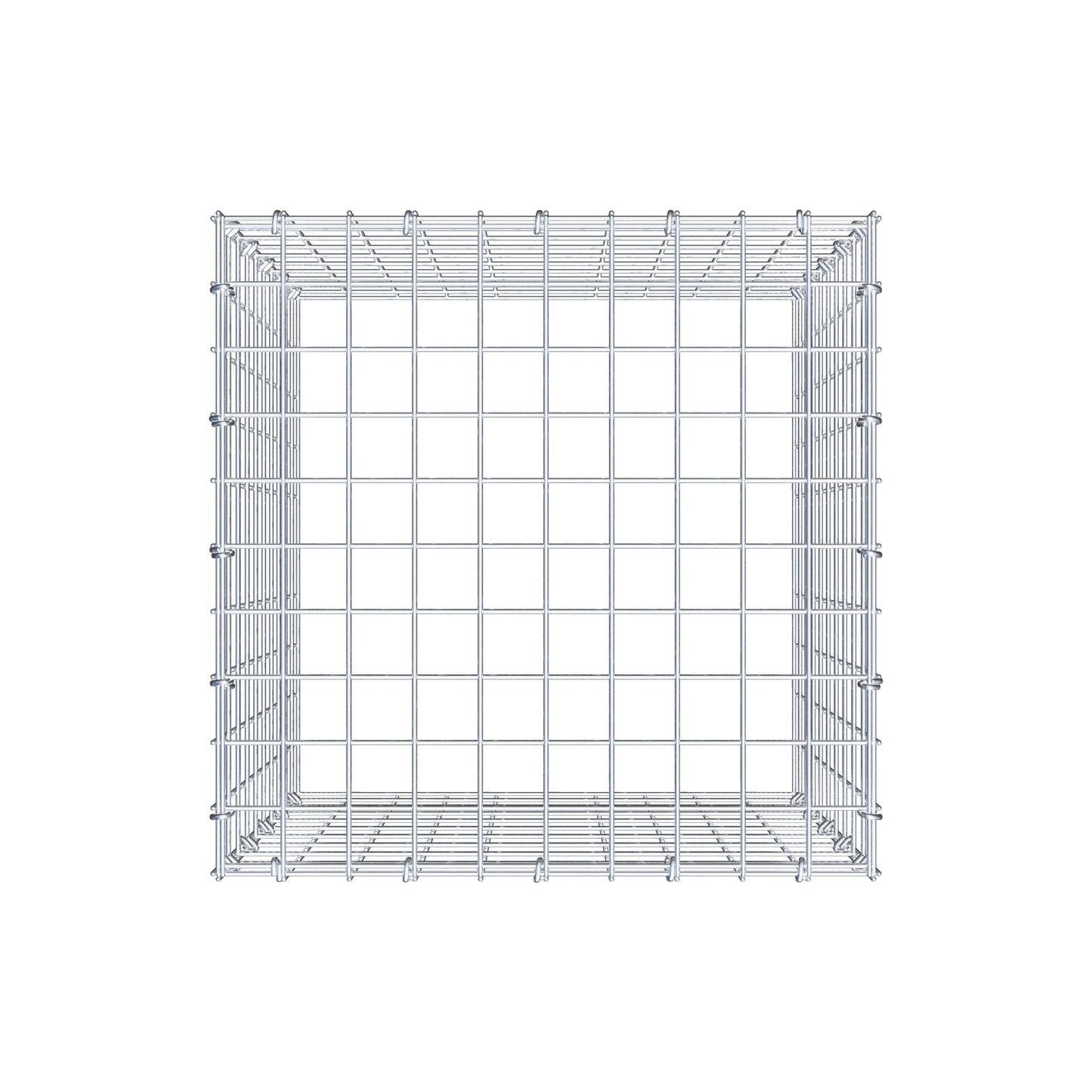 Anbaugabione Typ 3 50 cm x 50 cm x 50 cm (L x H x T), Maschenweite 5 cm x 5 cm, C-Ring