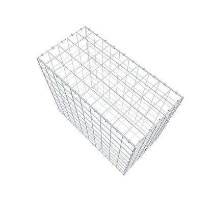 Gabione 100 cm x 90 cm x 50 cm (L x H x T), Maschenweite 10 x 10 cm, Spiralring
