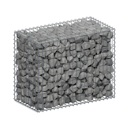 Gabion 100 cm x 80 cm x 50 cm (L x H x P), mailles 5 cm x 10 cm, spirale