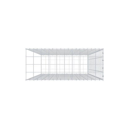 Anbaugabione Typ 2 200 cm x 100 cm x 40 cm (L x H x T), Maschenweite 10 cm x 10 cm, C-Ring