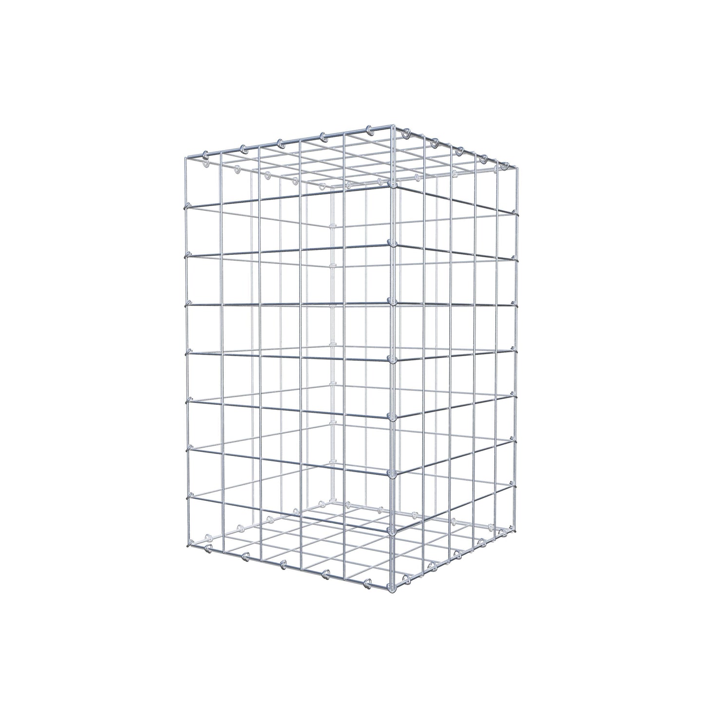 Gabione 80 cm x 50 cm x 50 cm (L x H x T), Maschenweite 10 cm x 10 cm, C-Ring