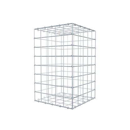 Gabione 80 cm x 50 cm x 50 cm (L x H x T), Maschenweite 10 cm x 10 cm, C-Ring