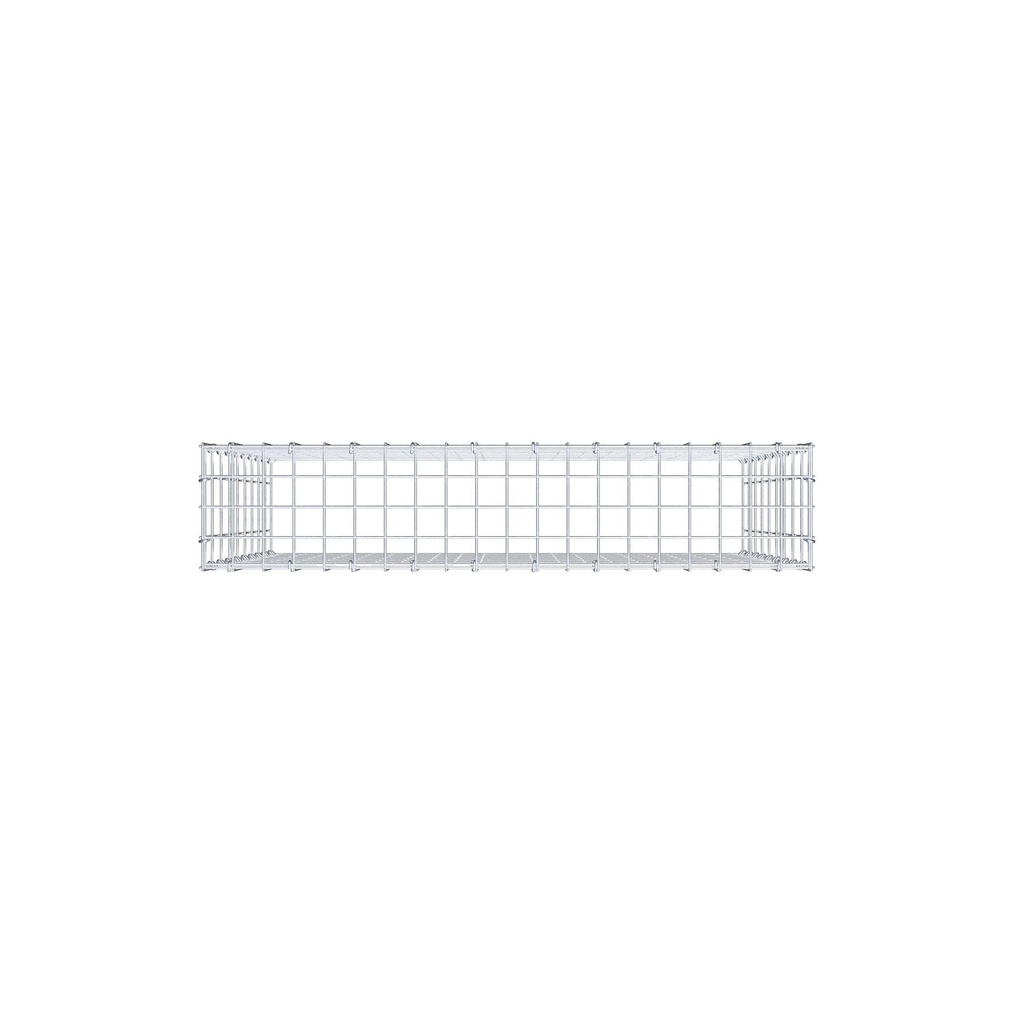 Gabião Tipo 3 100 cm x 90 cm x 20 cm (C x A x P), malhagem 5 cm x 10 cm, anel C