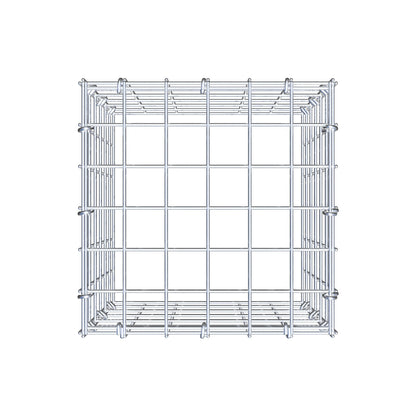 Fourche rapportée type 3 30 cm x 30 cm x 30 cm (L x H x P), maille 5 cm x 5 cm, anneau en C