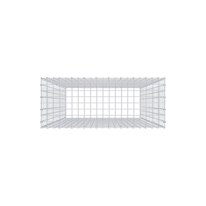 Monteret gabion type 3 200 cm x 100 cm x 40 cm (L x H x D), maskestørrelse 5 cm x 10 cm, C-ring
