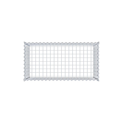 Gabião tipo 3 100 cm x 50 cm x 50 cm (C x A x P), malhagem 5 cm x 5 cm, espiral
