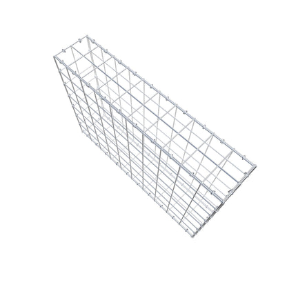 Gabione 100 cm x 70 cm x 20 cm (L x H x T), Maschenweite 10 cm x 10 cm, C-Ring