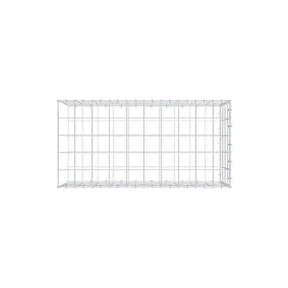 Typ 2 påbyggnadsgabion 100 cm x 40 cm x 50 cm (L x H x D), maskstorlek 10 cm x 10 cm, C-ring