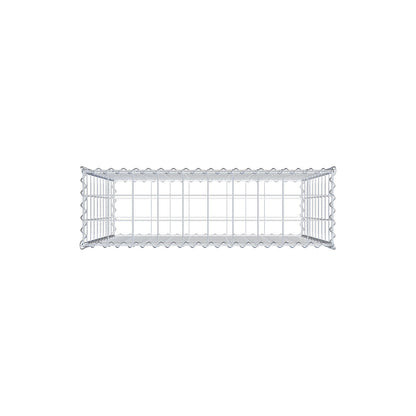 Gavión 100 cm x 100 cm x 30 cm (largo x alto x fondo), malla 10 cm x 10 cm, en espiral