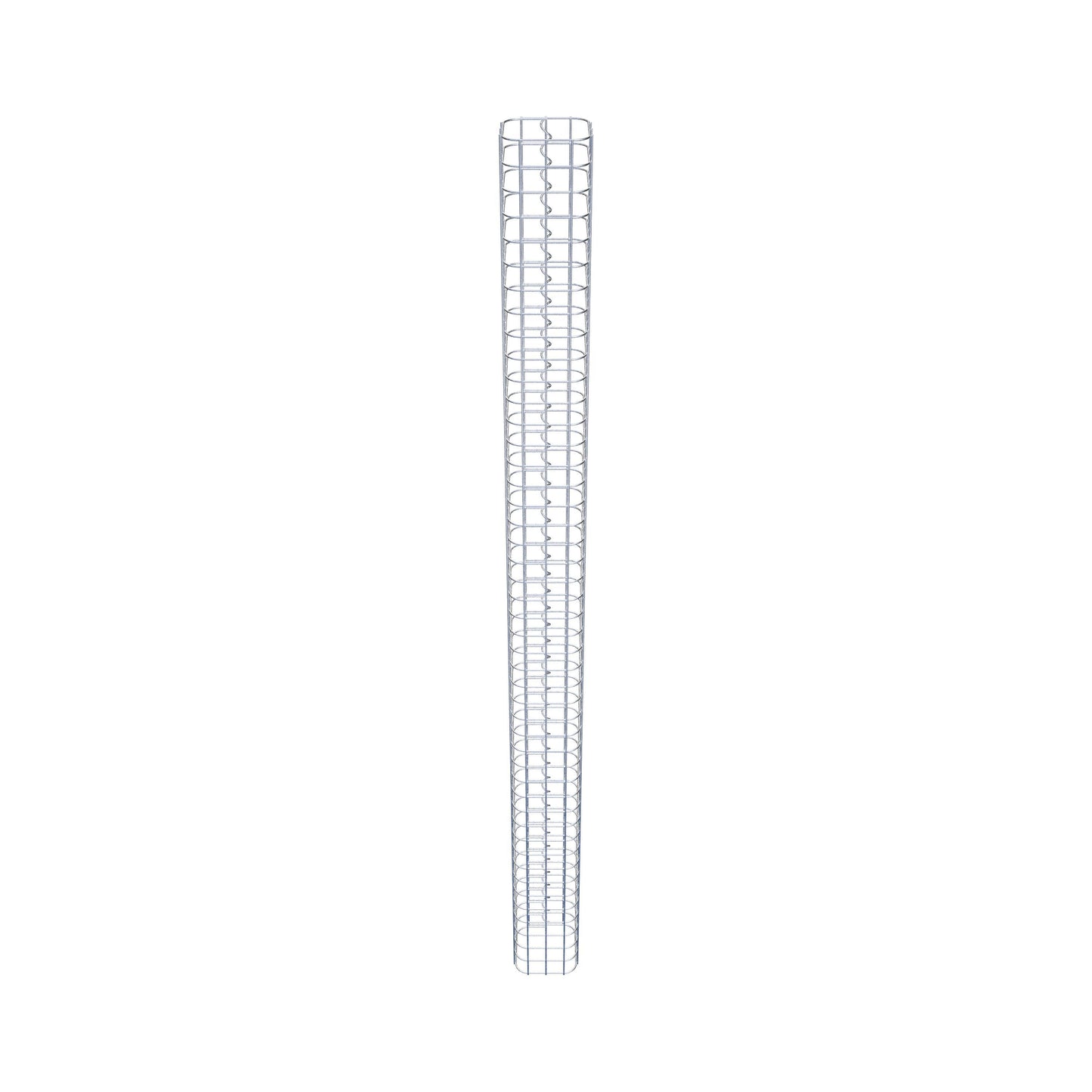 Coluna de gabião quadrada 17 cm x 17 cm, 230 cm de altura, PM 5 cm x 5 cm