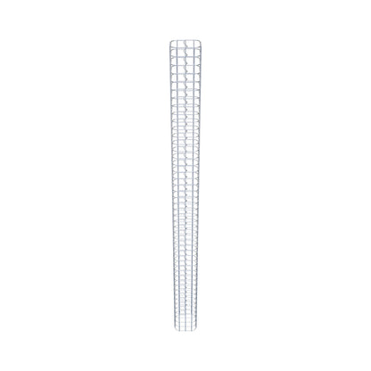 Coluna de gabião quadrada 17 cm x 17 cm, 230 cm de altura, PM 5 cm x 5 cm