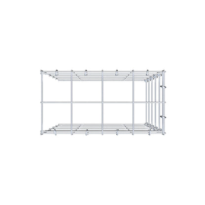 Monteret gabion type 4 50 cm x 40 cm x 20 cm (L x H x D), maskestørrelse 10 cm x 10 cm, C-ring