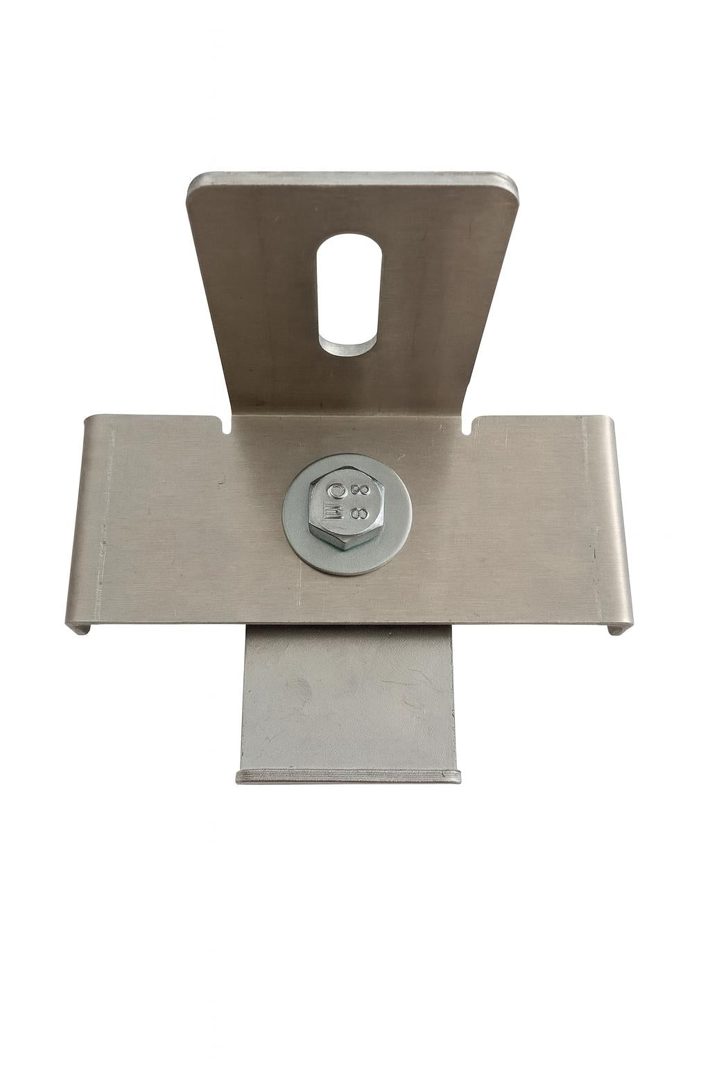 Agrafe avec support de clôture maille 10 x 10 cm, aluminium