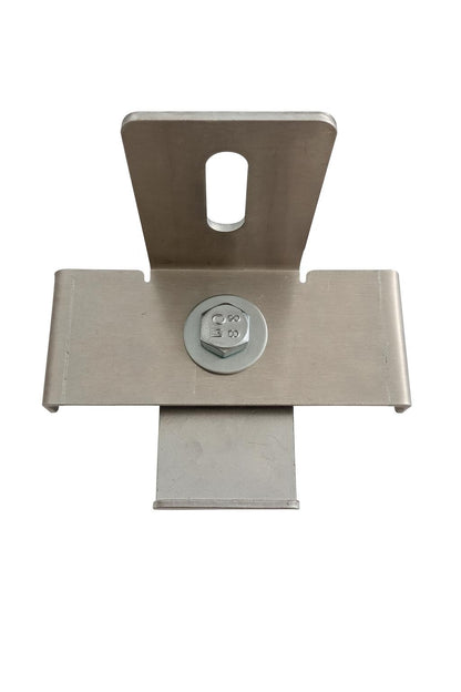 Agrafe avec support de clôture maille 10 x 10 cm, aluminium