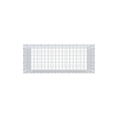 Gabion 100 cm x 80 cm x 40 cm (L x H x D), mesh size 5 cm x 5 cm, C-ring
