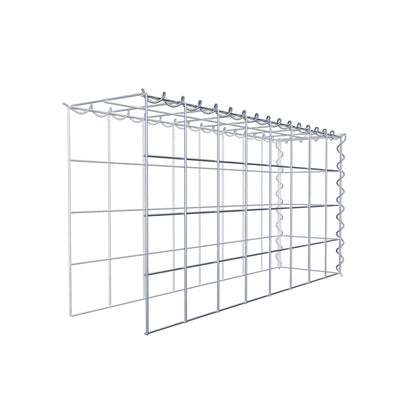 Mounted gabion type 4 80 cm x 40 cm x 20 cm (L x H x D), mesh size 10 cm x 10 cm, spiral