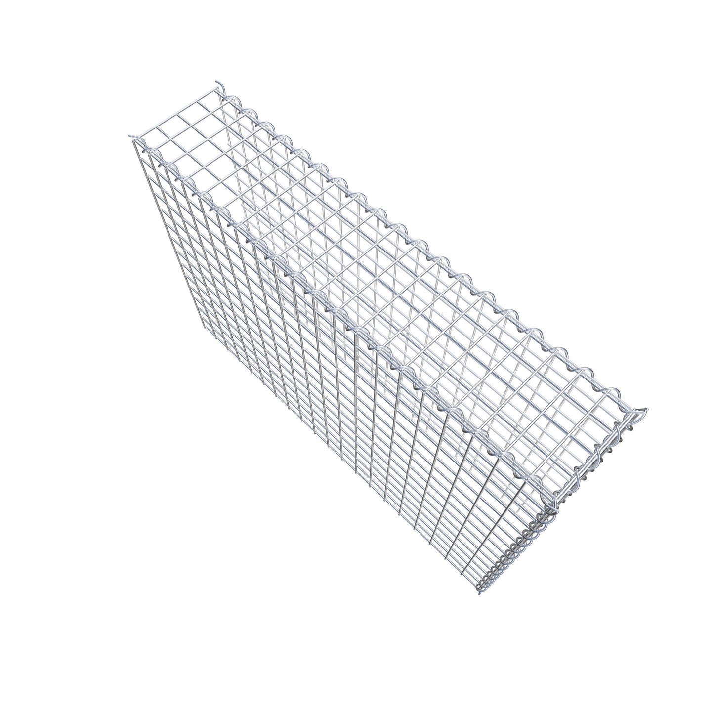 Gabião Tipo 4 100 cm x 70 cm x 20 cm (C x A x P), malhagem 5 cm x 5 cm, espiral