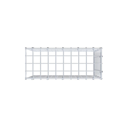 Monteret gabion type 4 50 cm x 40 cm x 20 cm (L x H x D), maskestørrelse 5 cm x 5 cm, C-ring